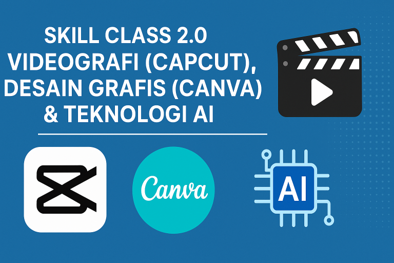 Skill Class 2.0: Videografi (Capcut), Desain Grafis (Canva), & Teknologi AI